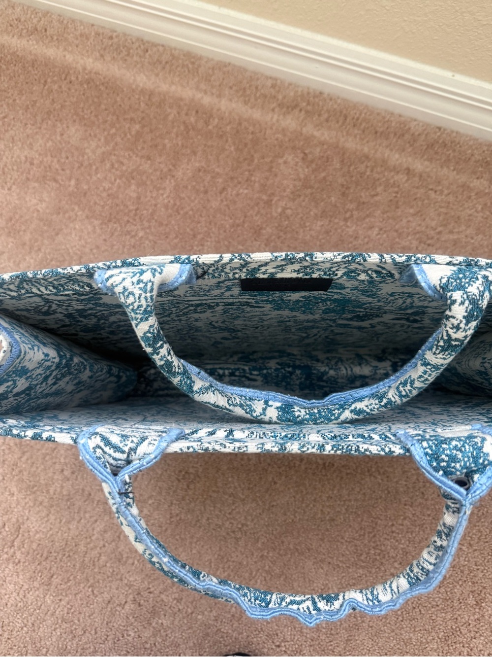 Dior Blue Toile de Jouy Book Tote - Picture 4 of 7